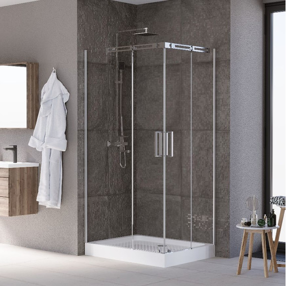 Душевое ограждение Grossman Galaxy 120x80 см GR-3120L L, хром/прозрачное фото 2