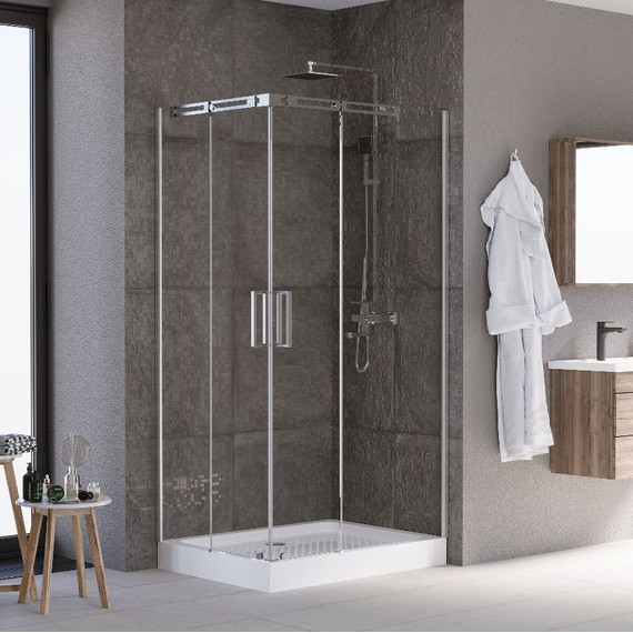 Душевое ограждение Grossman Galaxy 120x80 см GR-3120R R, хром/прозрачное - 2 Душевое ограждение Grossman Galaxy 120x80 см GR-3120R R, хром/прозрачное фото 2