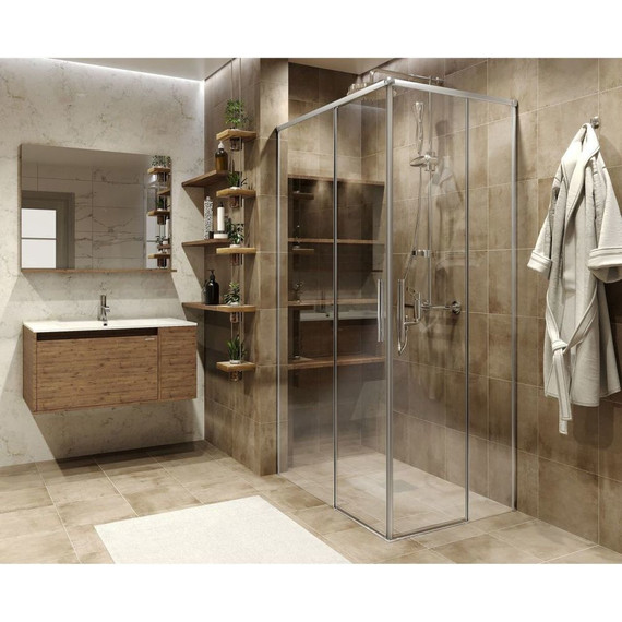 Душевое ограждение Grossman Fly 70x90 см GR-7090Fl, хром/прозрачное фото 2