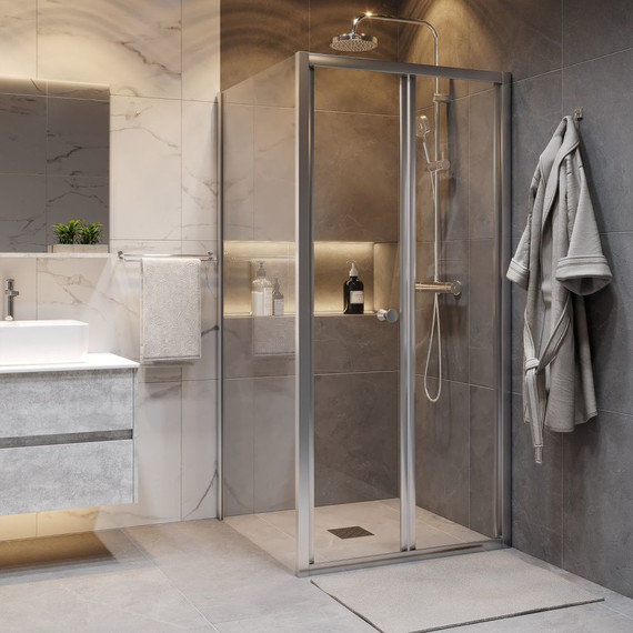 Душевое ограждение Grossman Advans 80x80 см GR-8080Ad, хром/прозрачное - 3 Душевое ограждение Grossman Advans 80x80 см GR-8080Ad, хром/прозрачное фото 3