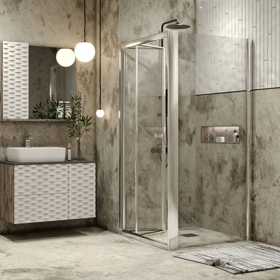 Душевое ограждение Grossman Alba 90x90 см GR-9090Al2, хром/прозрачное фото 5