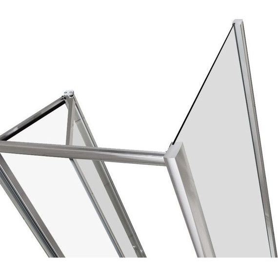 Душевое ограждение Grossman Alba 90x90 см GR-9090Al2, хром/прозрачное фото 8