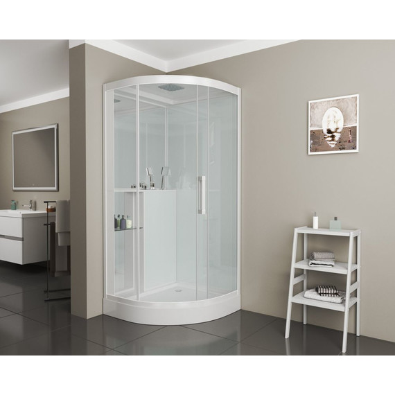Душевое кабина Grossman 100 см GR160, белый/прозрачное - 2 Душевое кабина Grossman 100 см GR160, белый/прозрачное фото 2