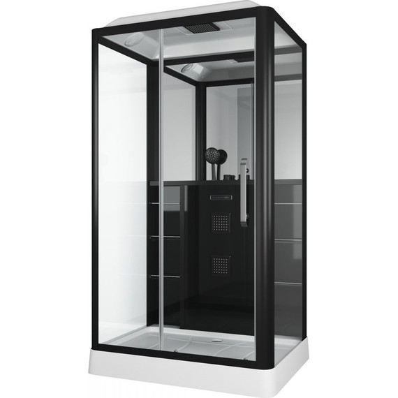 Гидробокс Grossman 90x120 см GR227L L, чёрный/прозрачное фото 