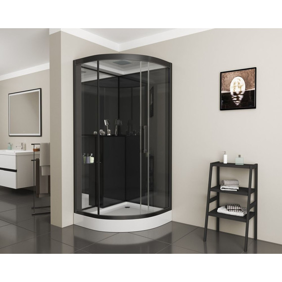 Душевое кабина Grossman 100 см GR260, чёрный/прозрачное - 2 Душевое кабина Grossman 100 см GR260, чёрный/прозрачное фото 2