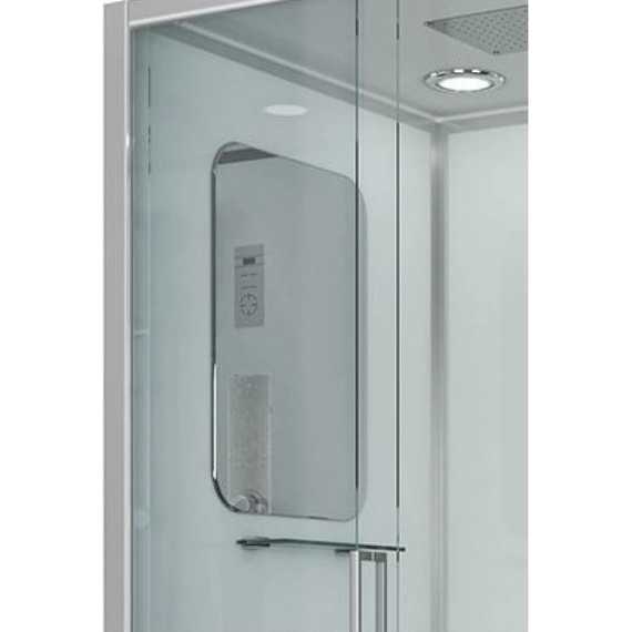 Гидробокс Niagara Premium NG-6002-01GQ 100x100 см, хром/прозрачное (безсиликоновая сборка) фото 6