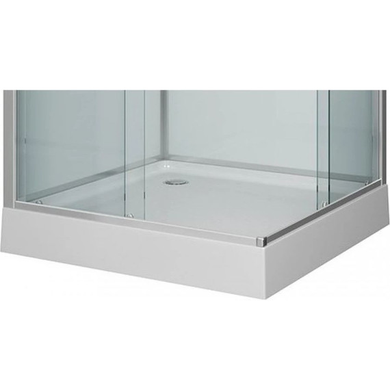 Гидробокс Niagara Premium NG-6002-01GQ 100x100 см, хром/прозрачное (безсиликоновая сборка) фото 9