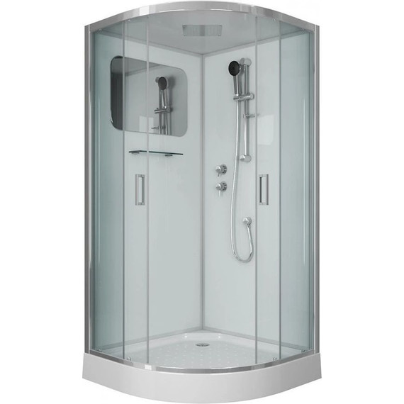 Душевая кабина Niagara Premium NG-6002-01 100x100 см, хром/прозрачное (безсиликоновая сборка) - 2 Душевая кабина Niagara Premium NG-6002-01 100x100 см, хром/прозрачное (безсиликоновая сборка) фото 2