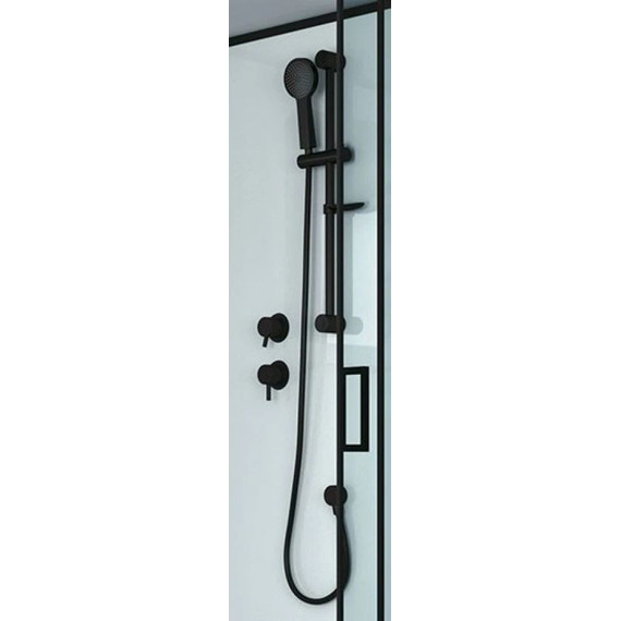 Душевая кабина Niagara Premium NG-6901-01D BLACK 90x90 см, черный/тонированное (безсиликоновая сборка) - 9 Душевая кабина Niagara Premium NG-6901-01D BLACK 90x90 см, черный/тонированное (безсиликоновая сборка) фото 9