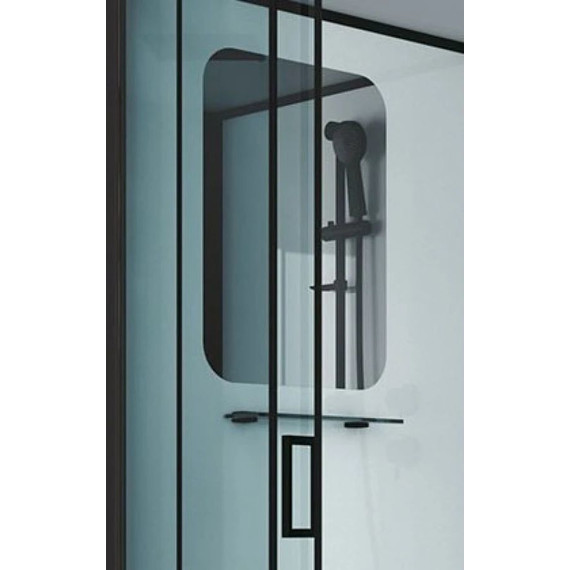 Душевая кабина Niagara Premium NG-6901-01D BLACK 90x90 см, черный/тонированное (безсиликоновая сборка) - 3 Душевая кабина Niagara Premium NG-6901-01D BLACK 90x90 см, черный/тонированное (безсиликоновая сборка) фото 3