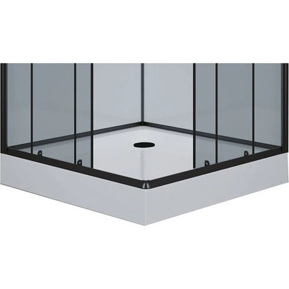 Душевая кабина Niagara Premium NG-6901-01Q BLACK 90x90 см, черный/тонированное (безсиликоновая сборка) фото 5