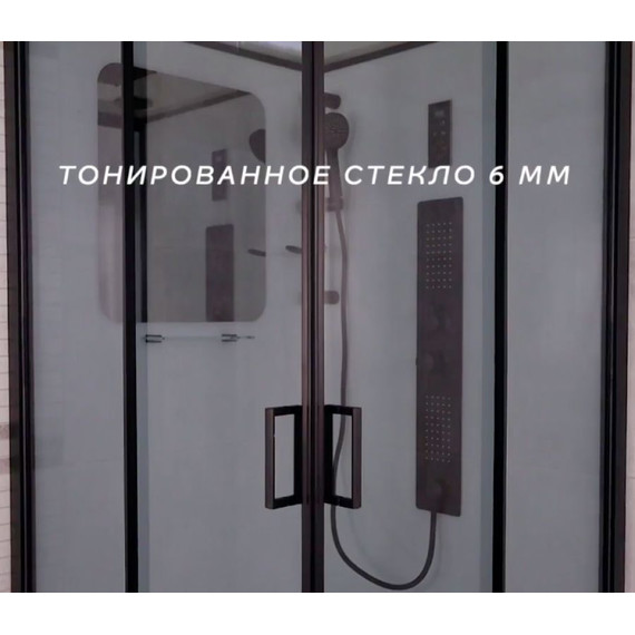 Душевая кабина Niagara Premium 69010134BLACK 90x90 см, черный/тонированное (безсиликоновая сборка) фото 8