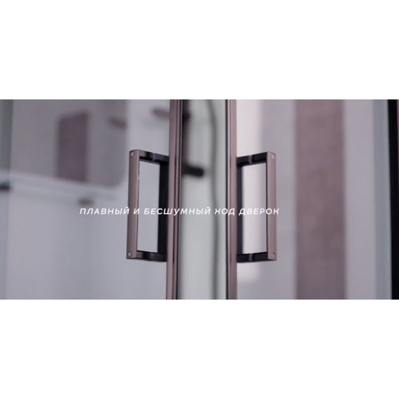 Душевая кабина Niagara Premium 69010134BLACK 90x90 см, черный/тонированное (безсиликоновая сборка) фото 4