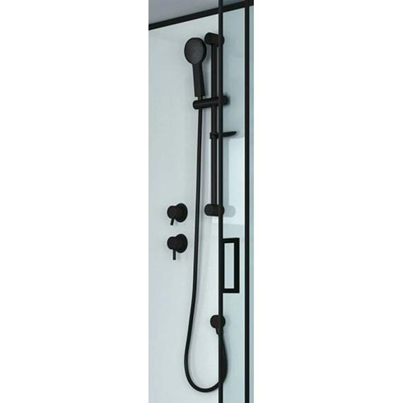 Душевая кабина Niagara Premium NG-6902-01D BLACK 100x100 см, черный/тонированное (безсиликоновая сборка) фото 9