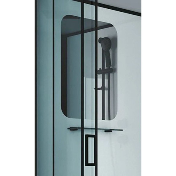 Душевая кабина Niagara Premium NG-6902-01D BLACK 100x100 см, черный/тонированное (безсиликоновая сборка) фото 3