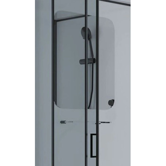 Душевая кабина Niagara Premium NG-6902-01Q BLACK 100x100 см, черный/тонированное (безсиликоновая сборка) - 8 Душевая кабина Niagara Premium NG-6902-01Q BLACK 100x100 см, черный/тонированное (безсиликоновая сборка) фото 8