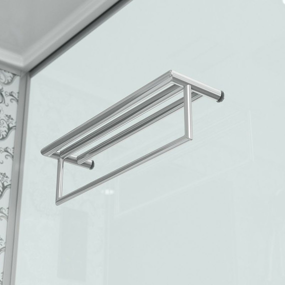 Гидробокс Niagara Luxe NG-7714W 100x90 см, серебро/прозрачное фото 7