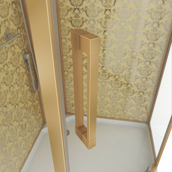 Душевая кабина Niagara Luxe NG-7799GBK 90x90 см, золото/прозрачное фото 4