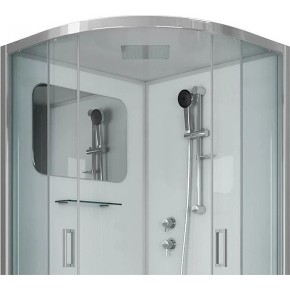 Душевая кабина Niagara Premium NG-6001-01 90x90 см, хром/прозрачное (безсиликоновая сборка) фото 5