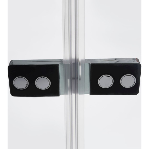 Душевая дверь WasserKraft Aller 120 см 10H05LBLACK MATT (стекло 8 мм), хром/прозрачное фото 5