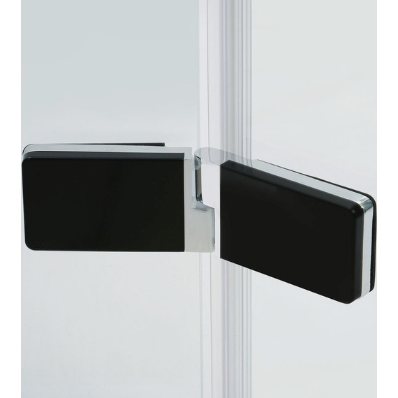 Душевая дверь WasserKraft Aller 120 см 10H05LBLACK MATT (стекло 8 мм), хром/прозрачное фото 6