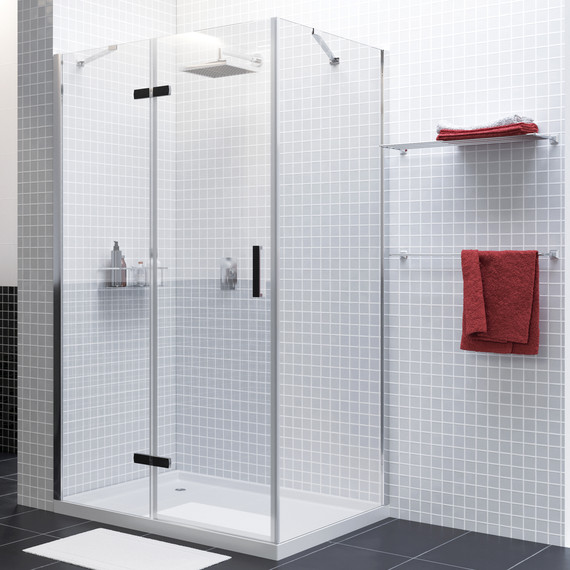 Душевое ограждение WasserKraft Aller 120x80 см 10H06LBLACK MATT (стекло 8 мм), хром/прозрачное - 2 Душевое ограждение WasserKraft Aller 120x80 см 10H06LBLACK MATT (стекло 8 мм), хром/прозрачное фото 2