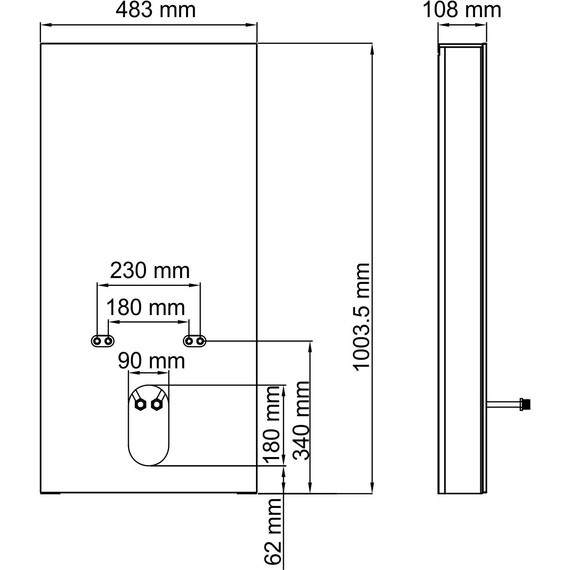 Инсталляция для биде WasserKraft Naab 86BDT.050.WH фото 4