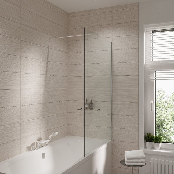 Шторка для ванны Grossman 1200х1400 мм GR-103, хром/прозрачное фото 2