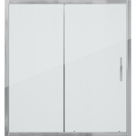 Шторка для ванны Grossman 1500х1400 мм GR-150/2, хром/прозрачное фото 