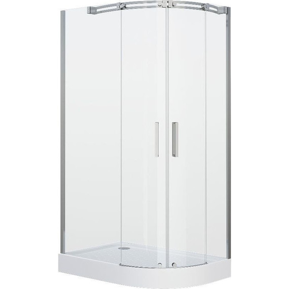 Душевое ограждение Grossman Galaxy 110x80 см GR-4110L L, хром/прозрачное фото 