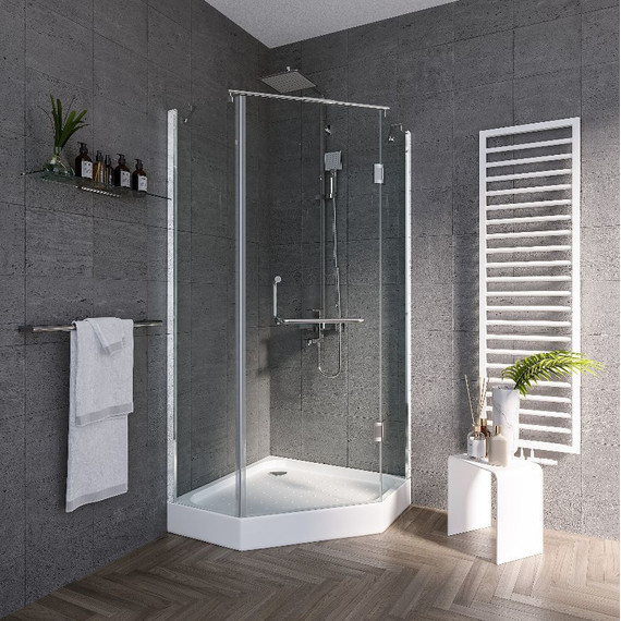 Душевое ограждение Grossman Classic 90 см GR-8090, хром/прозрачное фото 3