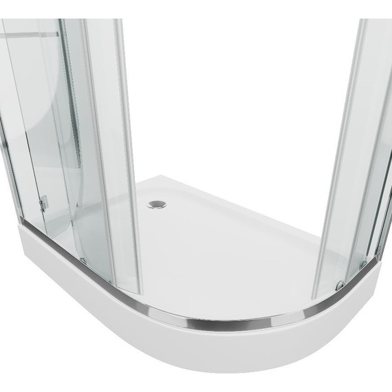 Душевое ограждение Grossman Classic 120x80 см GR-9120L L, хром/прозрачное фото 3