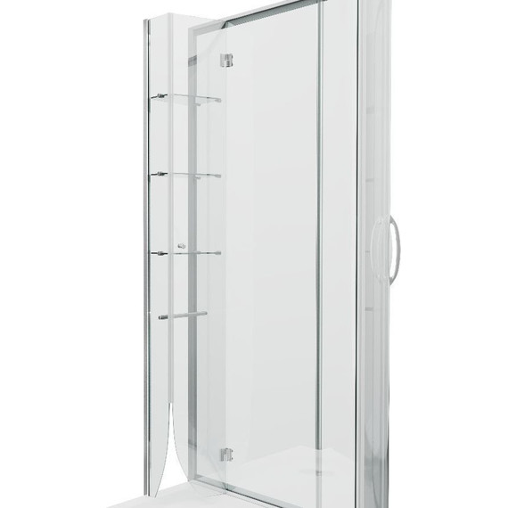 Душевое ограждение Grossman Classic 120x80 см GR-9120L L, хром/прозрачное фото 4