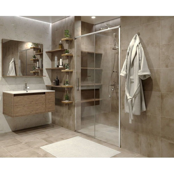 Душевая дверь Grossman Fly 110 см GR-D110Fl1, хром/прозрачное - 3 Душевая дверь Grossman Fly 110 см GR-D110Fl1, хром/прозрачное фото 3