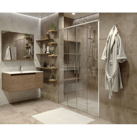 Душевая дверь Grossman Fly 120 см GR-D120Fl, хром/прозрачное - 2 Душевая дверь Grossman Fly 120 см GR-D120Fl, хром/прозрачное фото 2