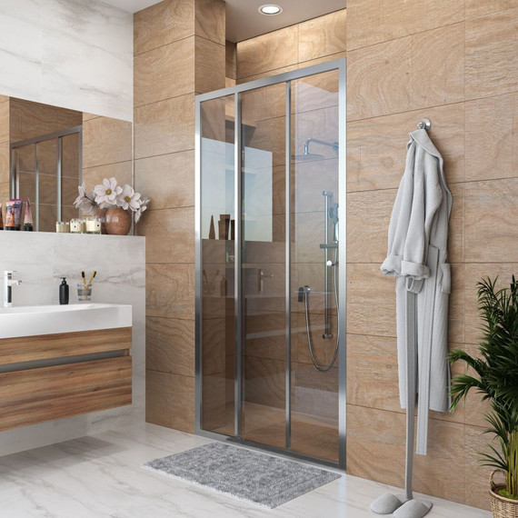 Душевая дверь Grossman Falcon 90 см GR-D90Fa, хром/прозрачное - 5 Душевая дверь Grossman Falcon 90 см GR-D90Fa, хром/прозрачное фото 5