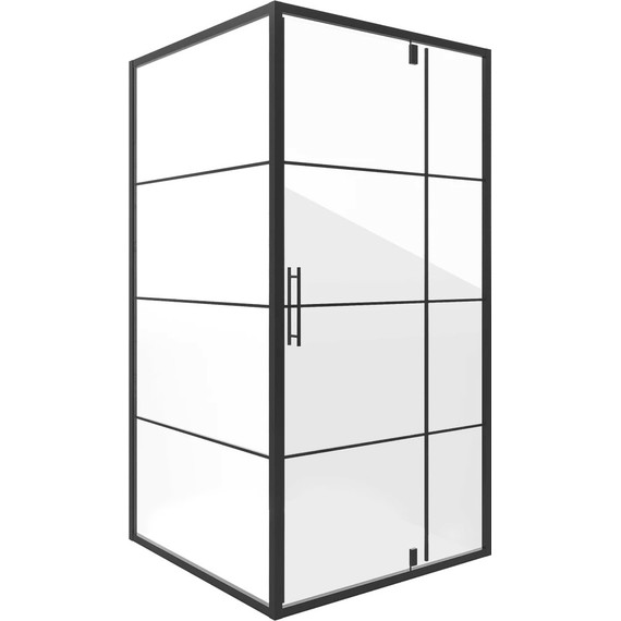 Душевое ограждение Niagara Nova 100x100 см NG-0200-08 BLACK, черный/прозрачное - 2 Душевое ограждение Niagara Nova 100x100 см NG-0200-08 BLACK, черный/прозрачное фото 2