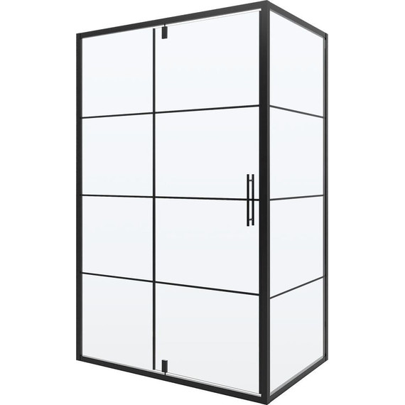 Душевое ограждение Niagara Nova 120x80 см NG-0220-08 BLACK, черный/прозрачное - 2 Душевое ограждение Niagara Nova 120x80 см NG-0220-08 BLACK, черный/прозрачное фото 2