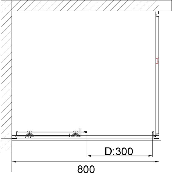Душевая дверь Niagara Nova 80 см NG-62-8A, хром/прозрачное - 5 Душевая дверь Niagara Nova 80 см NG-62-8A, хром/прозрачное фото 5