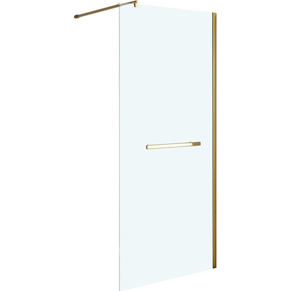 Душевая перегородка Niagara Nova 110 см NG-641-11GOLD с кронштейном, золото/прозрачное фото 2