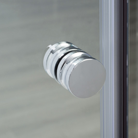 Душевая дверь WasserKraft Vils 100 см 56R12 (стекло 6/8 мм), хром/прозрачное фото 5