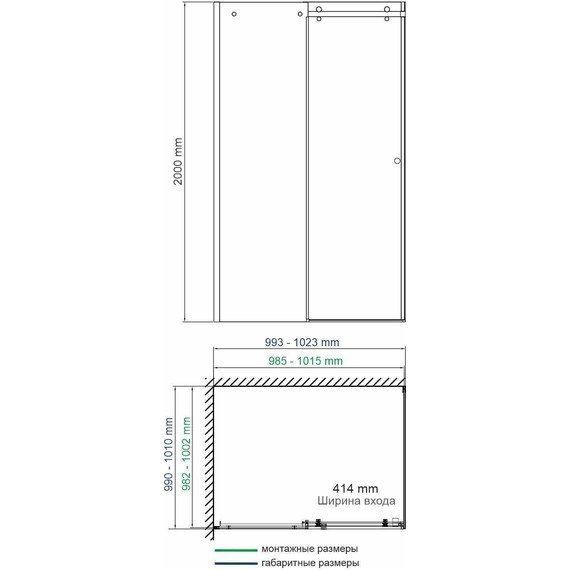 Душевое ограждение WasserKraft Vils 100x100 см 56R19 (стекло 6/8 мм), хром/прозрачное фото 9