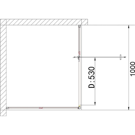 Душевая дверь Niagara Nova 100 см NG-63-10A, хром/прозрачное фото 5