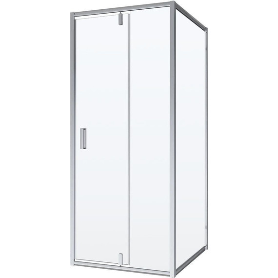 Душевое ограждение Niagara Nova 80x100 см NG-63-8A-NG-A100, хром/прозрачное фото 2