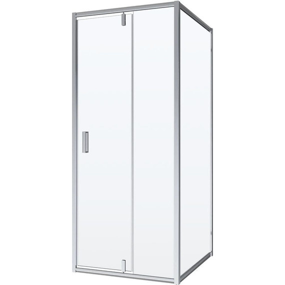 Душевое ограждение Niagara Nova 80x80 см NG-63-8A-NG-A80, хром/прозрачное фото 2