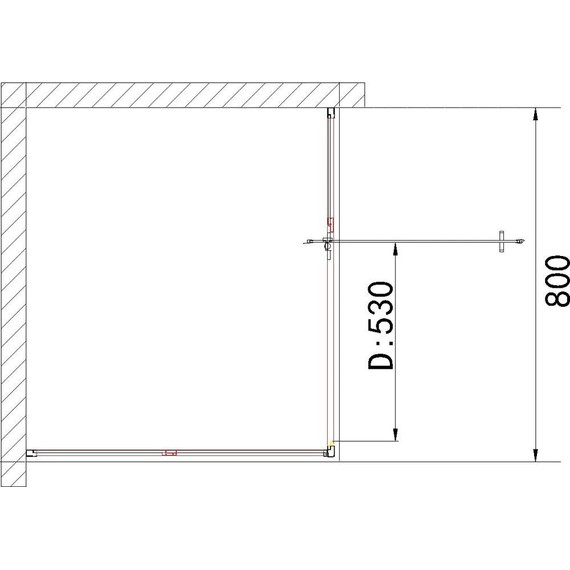 Душевая дверь Niagara Nova 80 см NG-63-8A, хром/прозрачное - 5 Душевая дверь Niagara Nova 80 см NG-63-8A, хром/прозрачное фото 5
