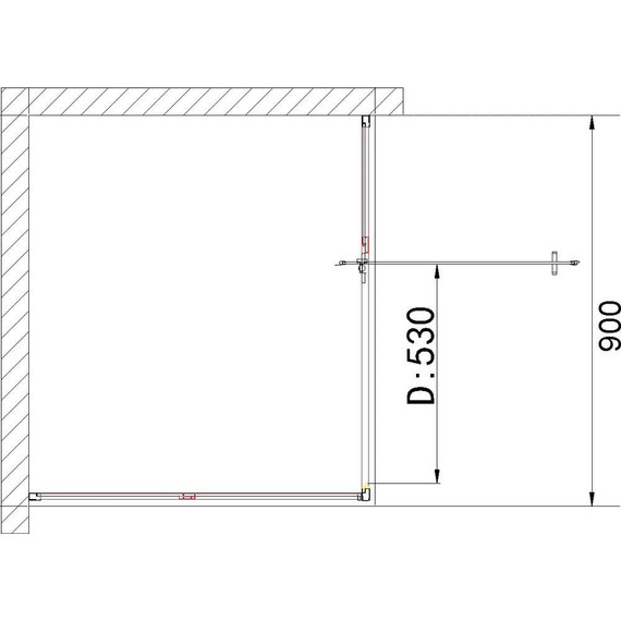 Душевая дверь Niagara Nova 90 см NG-63-9A, хром/прозрачное - 5 Душевая дверь Niagara Nova 90 см NG-63-9A, хром/прозрачное фото 5