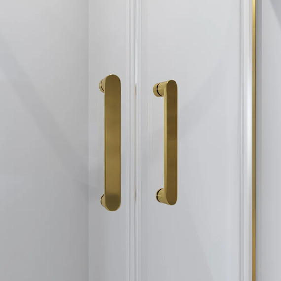 Душевое ограждение Niagara Nova 90x90 см NG-6406-08, золото/прозрачное фото 3