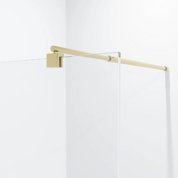 Душевая перегородка Niagara Nova 120 см NG-641-12GOLD с кронштейном, золото/прозрачное фото 3