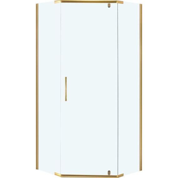 Душевое ограждение Niagara Nova 100x100 см NG-6434-08, золото/прозрачное фото 2
